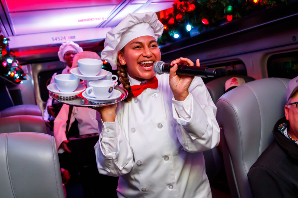 The Polar Express Train Ride produced by Rail Events Productions at Union Passenger Terminal in New Orleans, La., Monday, December 9, 2024. Photo by Guy Rhodes.