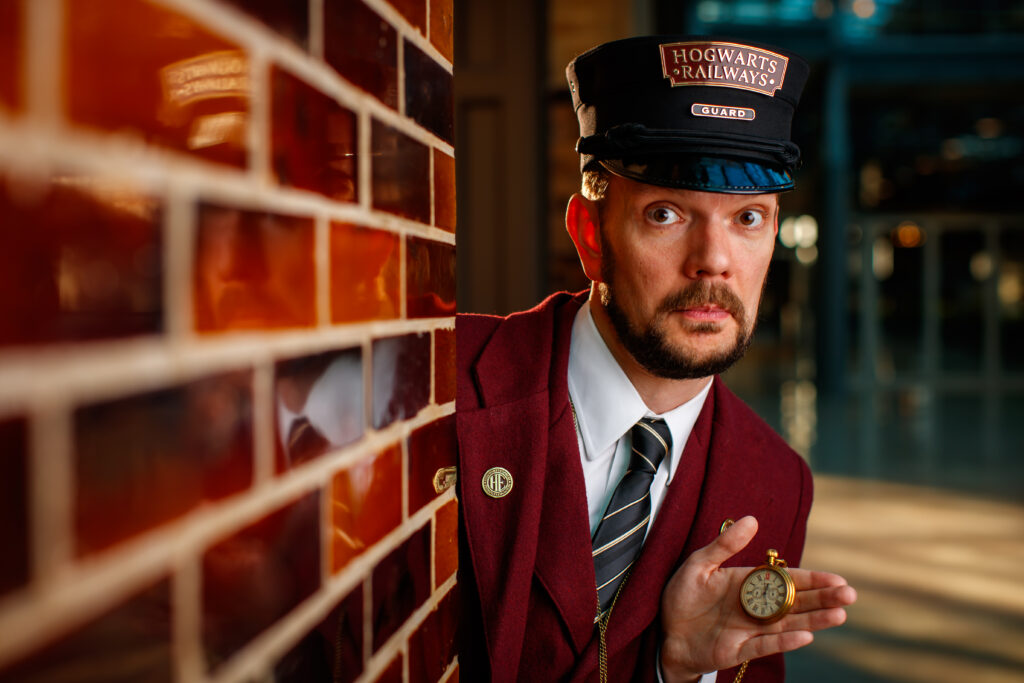 Promotional portraits for “Harry Potter: A Hogwarts Express Adventure” produced by Rail Events Productions at St. Louis Union Station in St. Louis, Mo., Sunday, March 2, 2025. Photo by Guy Rhodes.