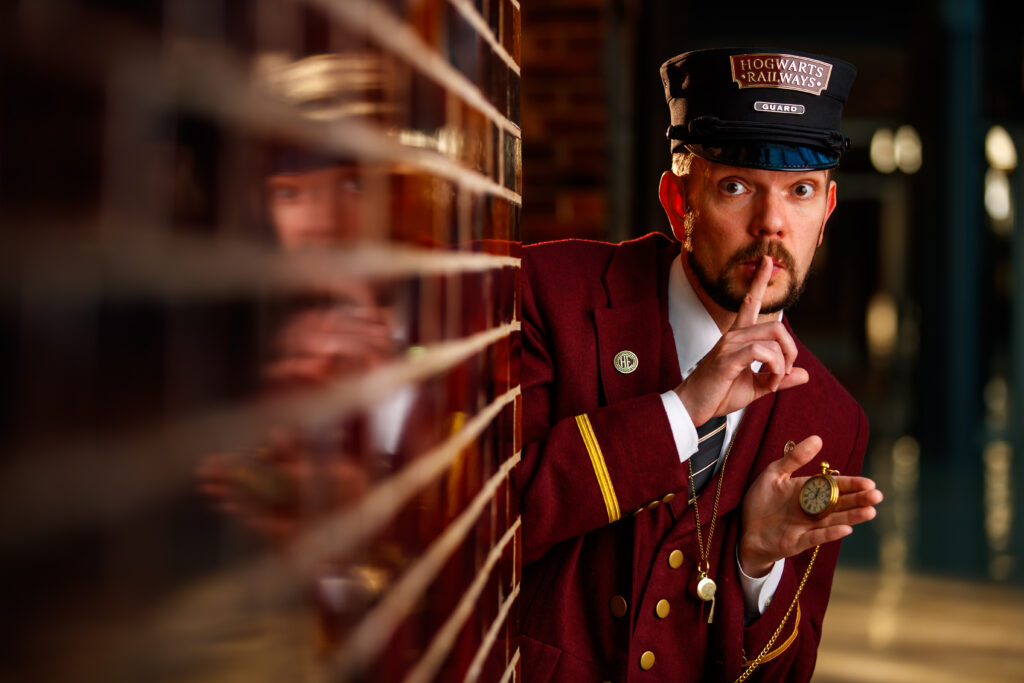 Promotional portraits for “Harry Potter: A Hogwarts Express Adventure” produced by Rail Events Productions at St. Louis Union Station in St. Louis, Mo., Sunday, March 2, 2025. Photo by Guy Rhodes.