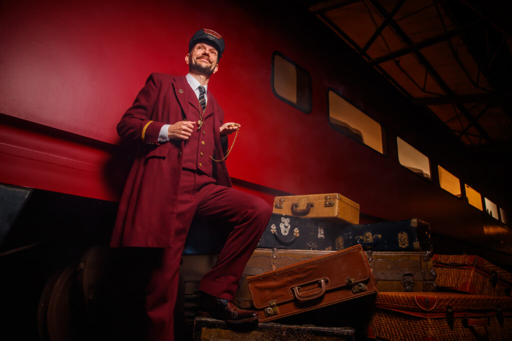 Promotional portraits for “Harry Potter: A Hogwarts Express Adventure” produced by Rail Events Productions at St. Louis Union Station in St. Louis, Mo., Sunday, March 2, 2025. Photo by Guy Rhodes.
